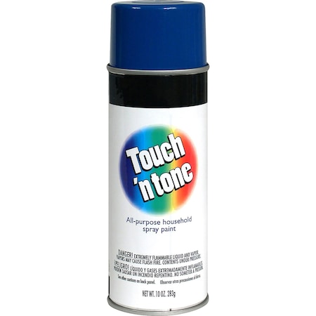 Touch N Tome Spray Paint, Royal Blue, Gloss, Oil, 10 oz 55278830